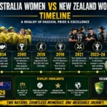 Australia Women's National Cricket Team vs New Zealand Women's National Cricket Team Timeline