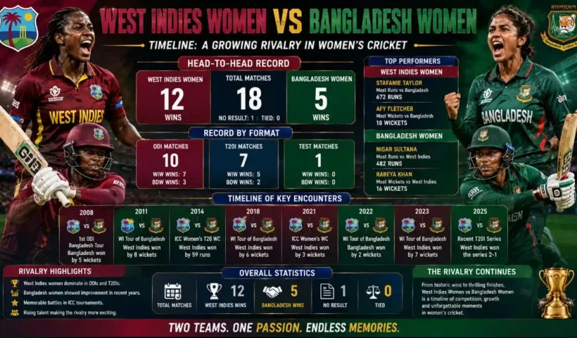 west indies women vs bangladesh women's national cricket team timeline