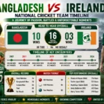 Bangladesh national cricket team vs Ireland cricket team timeline
