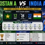 Pakistan a cricket team vs India a timeline
