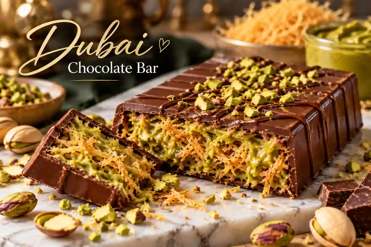 Dubai Chocolate Bar Recipe: Crispy Pistachio-Kataifi Filling