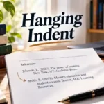 Hanging Indent: